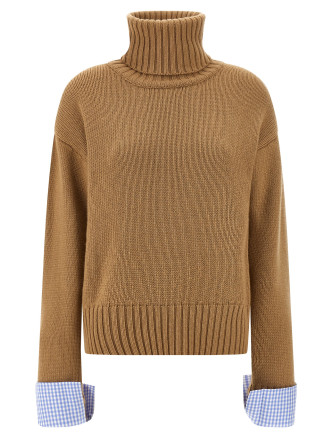 Vichy cuffs sweater