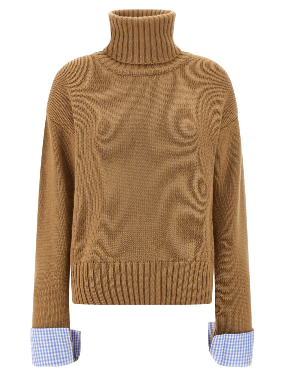 Vichy cuffs sweater #1