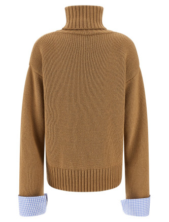 Vichy cuffs sweater #