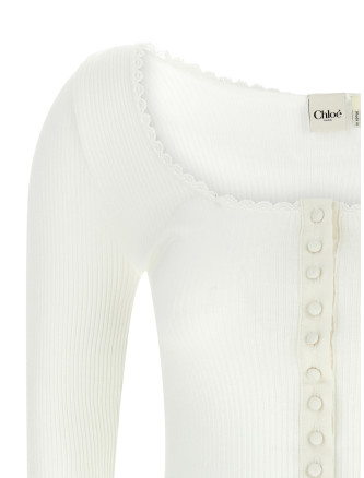 Mini ruffled cardigan #