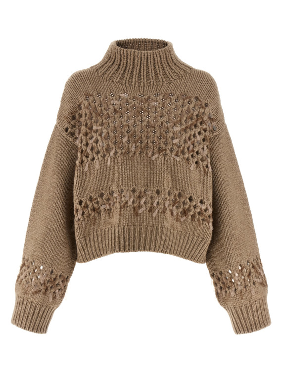 Drop sequin sweater #1
