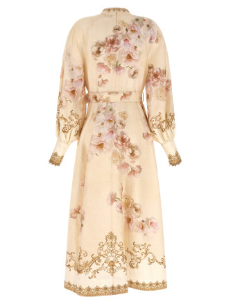 'Hypnotic Buttoned Midi' dress #