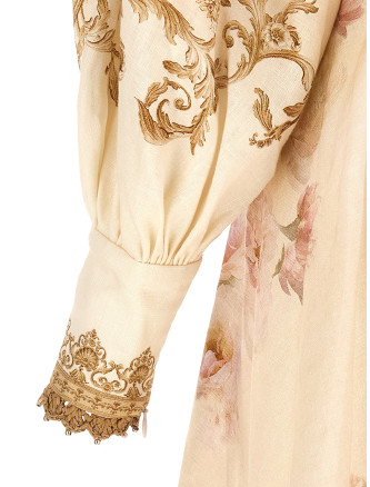 'Hypnotic Buttoned Midi' dress #