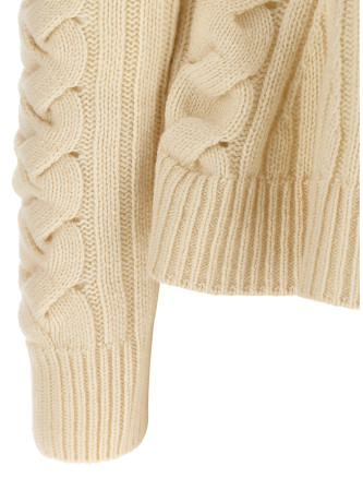 'Peplum Cable' sweater #