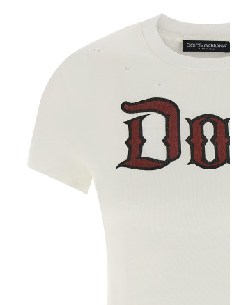 Used effect cotton t-shirt #