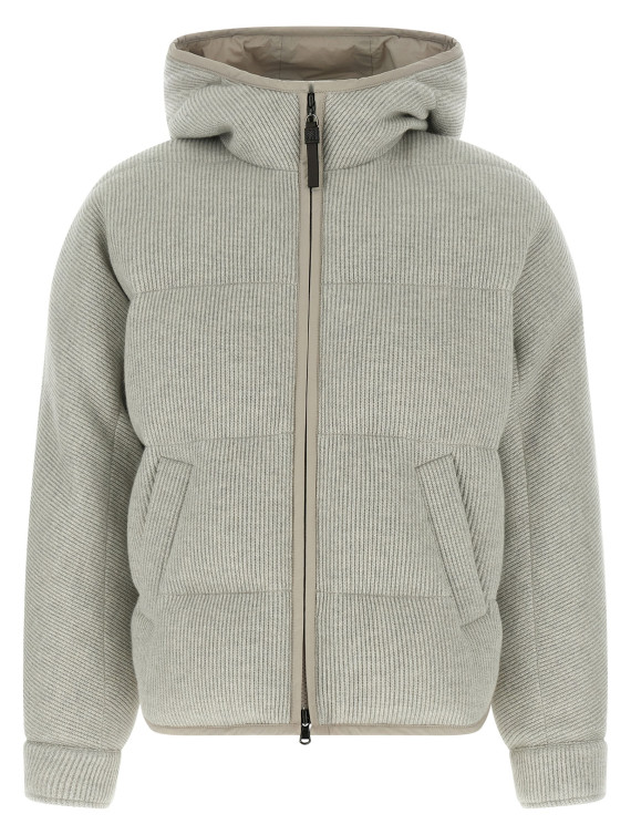 Lame wool down jacket #1