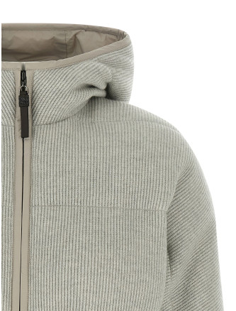 Lame wool down jacket #