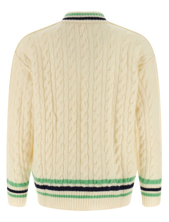 Braided wool sweater #