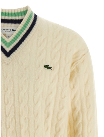 Braided wool sweater #