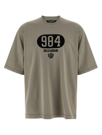 Flocked print T-shirt