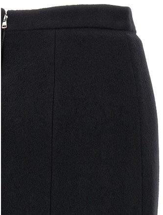 Wool sheath skirt #