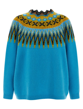 Jacquard pattern sweater