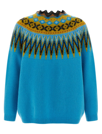 Jacquard pattern sweater #