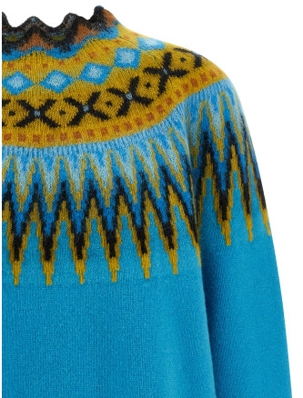 Jacquard pattern sweater #