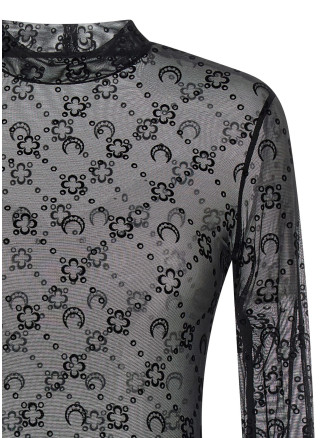 Flocked Moonogram top #