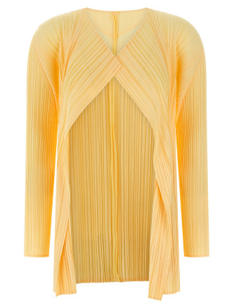 'Mellow Pleats' cardigan