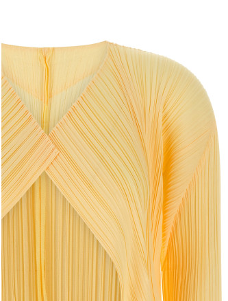 'Mellow Pleats' cardigan #