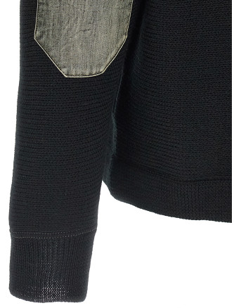 Elbow patch sweater #