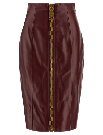 Front zip skirt