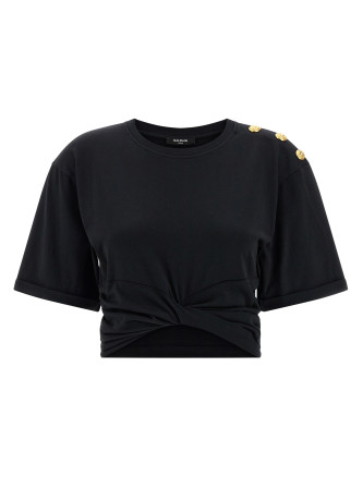 Knotted crop t-shirt