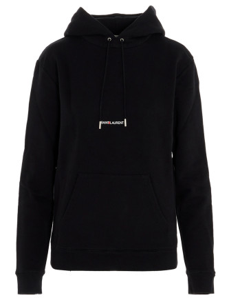 Logo print hoodie