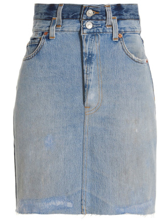 'Double Waisted Pencil' Re Done x Levi's skirt #