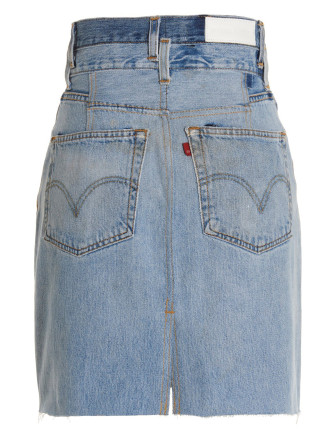 'Double Waisted Pencil' Re Done x Levi's skirt #