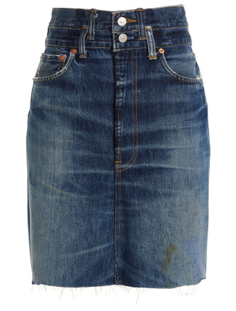 'Double Waisted Pencil' Re Done x Levi's skirt #