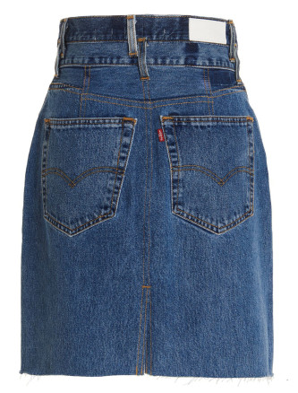 'Double Waisted Pencil' Re Done x Levi's skirt #