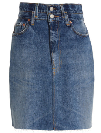 'Double Waisted Pencil' Re Done x Levi's skirt #