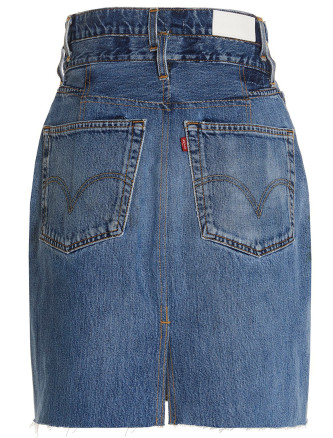 'Double Waisted Pencil' Re Done x Levi's skirt #