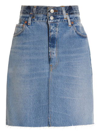 'Double Waisted Pencil' Re Done x Levi's skirt #