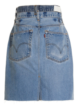 'Double Waisted Pencil' Re Done x Levi's skirt #