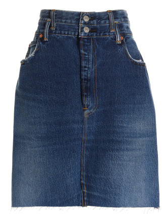 'Double Waisted Pencil' Re Done x Levi's skirt #