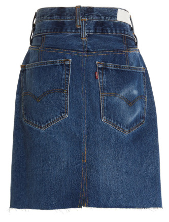 'Double Waisted Pencil' Re Done x Levi's skirt #