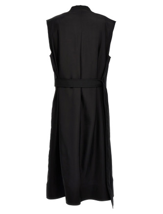 Two-material long vest #