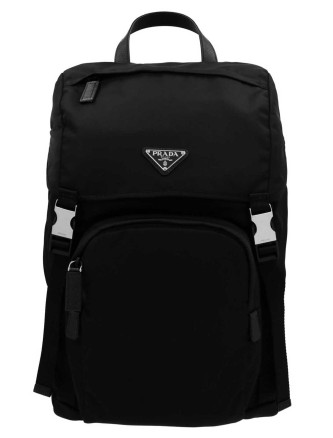 Re-nylon logo backpack