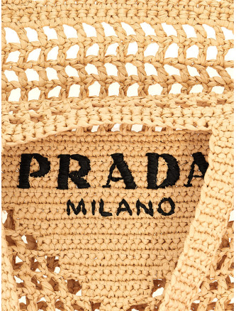 Logo woven fabric shopping bag #