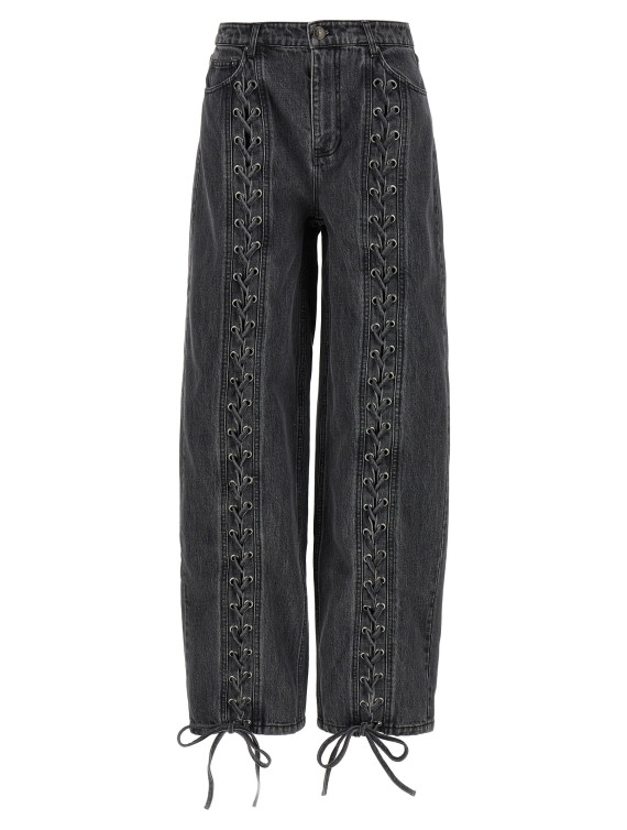 'Denim Laced Leg' jeans #1