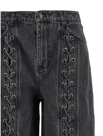 'Denim Laced Leg' jeans #