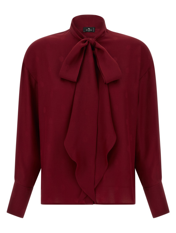 Jacquard Silk blouse #1