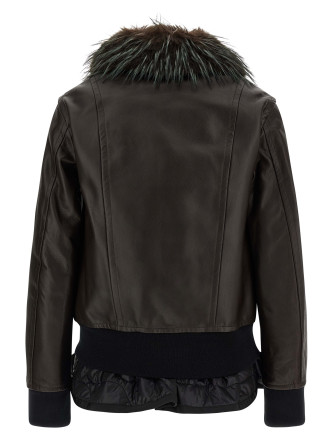 2 in 1 leather jacket #