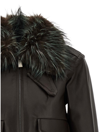 2 in 1 leather jacket #