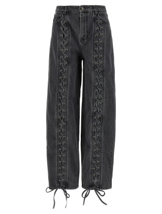 'Laced Leg' jeans