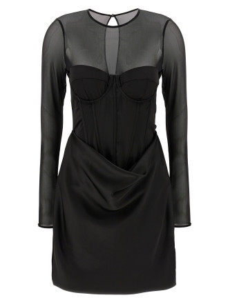 'Satin Corset Mini' dress