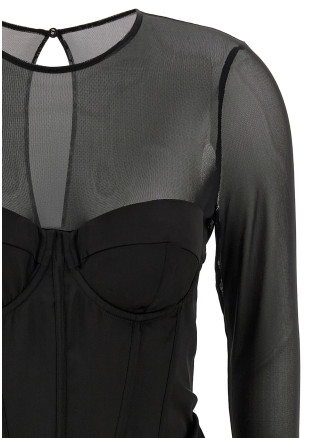 'Satin Corset Mini' dress #