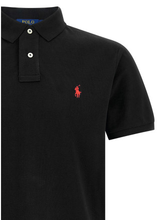 Logo embroidery polo shirt #