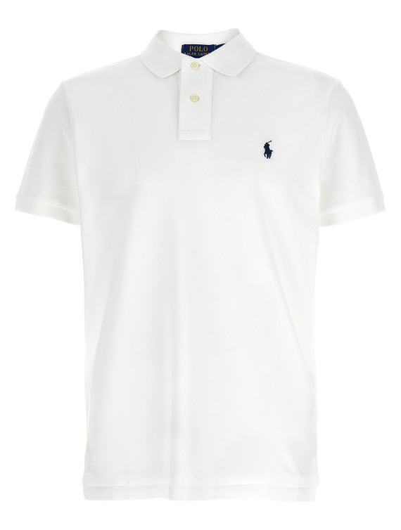 Logo embroidery polo shirt #1