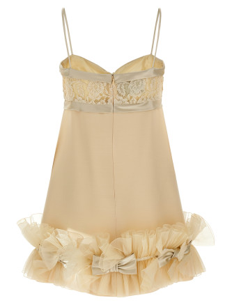 Valentino Garavani pleated ruffles dress #