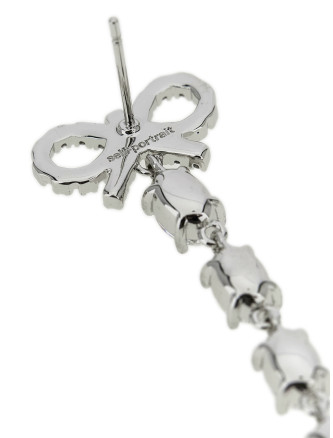 'Bow Pearl Droplet' earrings #